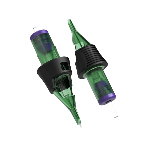 Box of 20 Ghost HEX Needle Cartridges Round Shader - Medium Taper