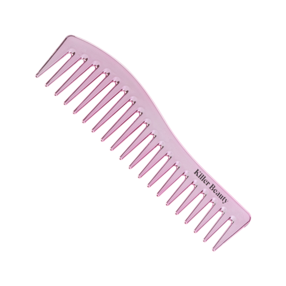 Großer metallischer Kamm von Killer Beauty - Rosa