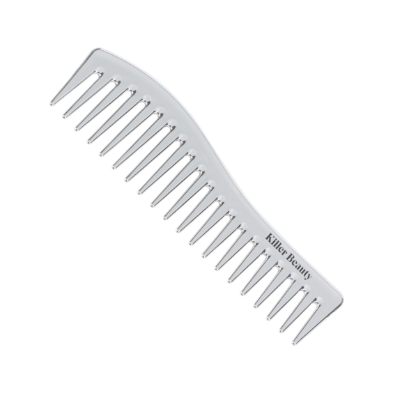 Großer metallischer Kamm von Killer Beauty - Silber