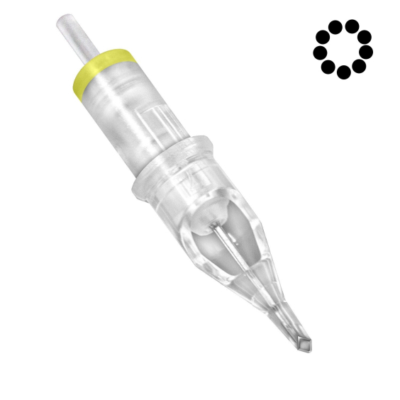 Box mit 20 Magic Moon Nadelmodulen 0,30 mm Diamond Round Shader Long Taper