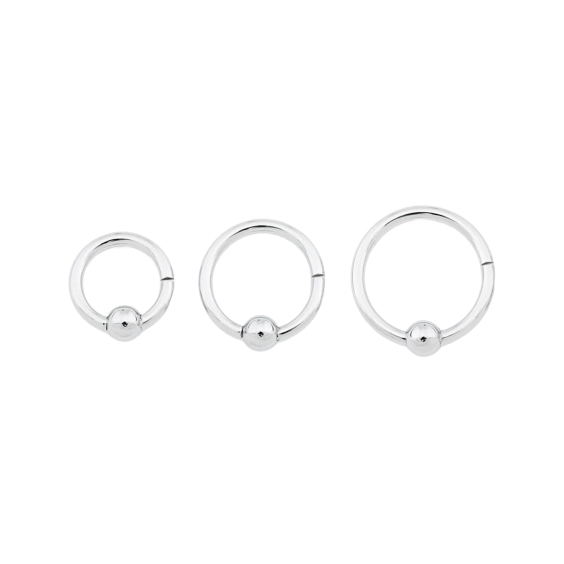 Tilum Klemmkugelring aus Titan mit Clicker-Verschluss