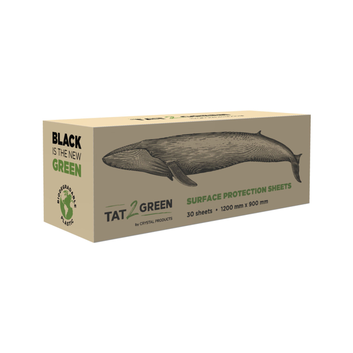 Box mit 30 Tat2Green – Schwarze Oberflächenschutzauflagen – 1200mm x 900mm