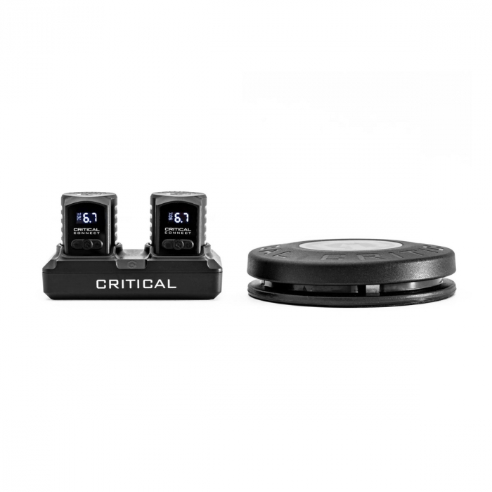 Critical Connect Universal Batterie Shorty Bundle (zwei Batterien + Dock + Fußschalter)