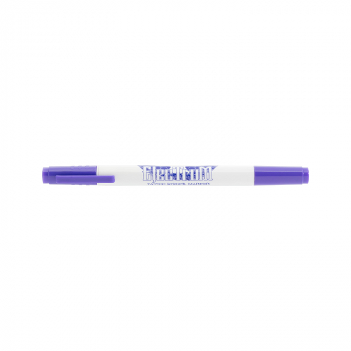 Box mit 25 Electrum Hautmarkern mit zwei Spitzen - Violett