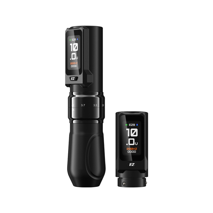 EZ P3 Pro Touch Kabelloser Tattoo Pen mit zusätzlicher Batterie - Schwarz
