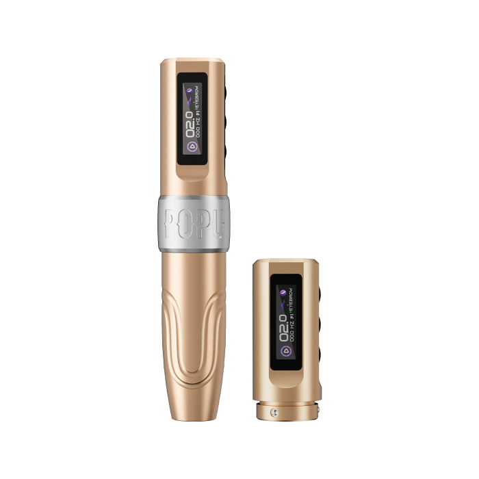 POPU Mini Diva Kabellose PMU-Maschine mit zusätzlicher Batterie - Champagne