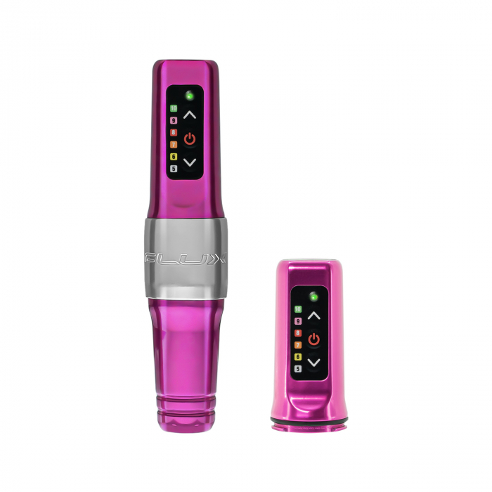 Microbeau Flux Mini Tattoomaschine mit zusätzlichem Powerbolt Mini - Bubblegum