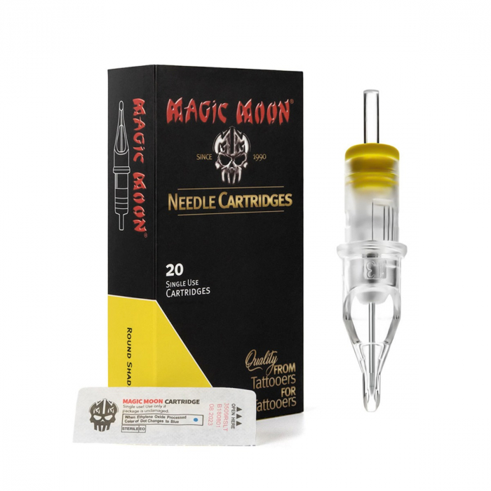 Box mit 20 Magic Moon Nadelmodulen 0,35 mm Round Shader Long Taper