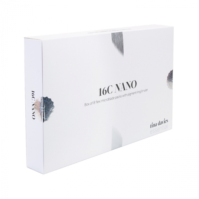Tina Davies Essential Microblades - 16 Curved Nano, 8 St.