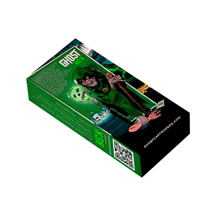 Box of 20 Ghost HEX Needle Cartridges - Round Liner Long Taper