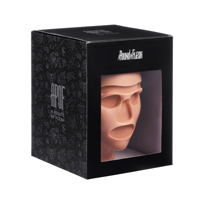A Pound of Flesh - Modulares Tattoo-, PMU- und Piercing-Kopfmodell - Fitzpatrick-Hauttyp 2