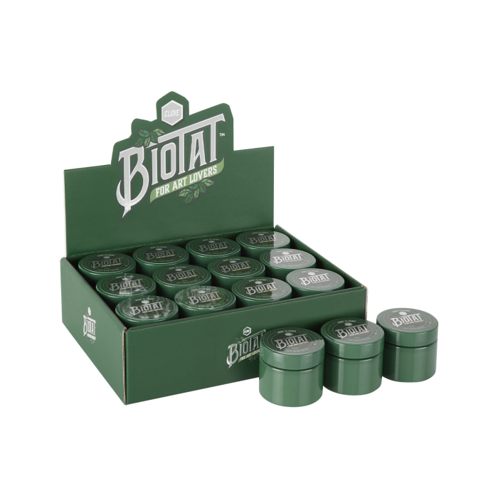 Box mit 12 BIOTAT Tattoo Clove Soft Butter 50ml Studio Display