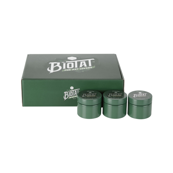 Box mit 12 BIOTAT Tattoo Clove Soft Butter 50ml Studio Display