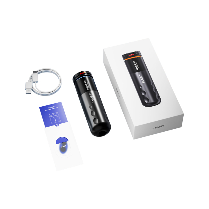 Dragonhawk Mast Racer Pro kabelloser Tattoo Pen - Schwarz - 4,2 mm Hub