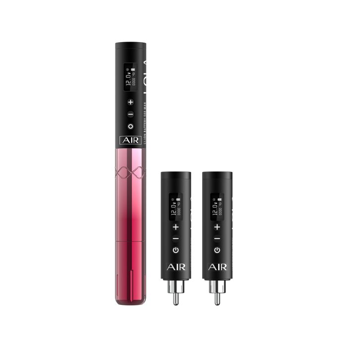 EZ Lola Air Wireless PMU Maschine mit zwei zusätzlichen Akkus - Black & Pink Gradient