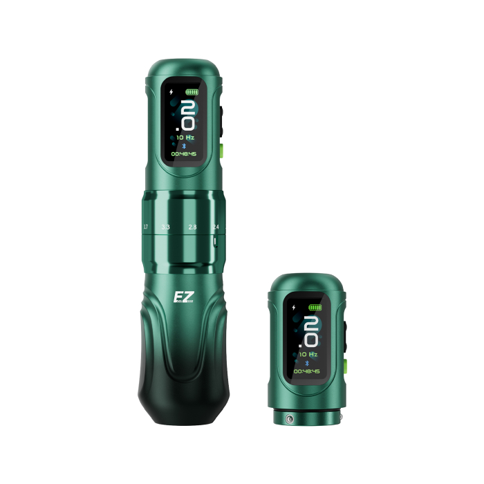 EZ P6 Wireless Tattoo Pen mit zusätzlichem Akku - Green Gradient