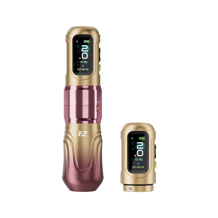 EZ P6 Wireless Tattoo Pen mit zusätzlichem Akku - Rose Gold Gradient