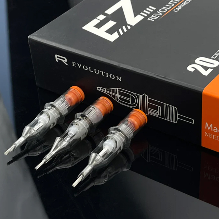 Box mit 20 EZ Revolution Nadelmodulen Medium Taper - Round Shader
