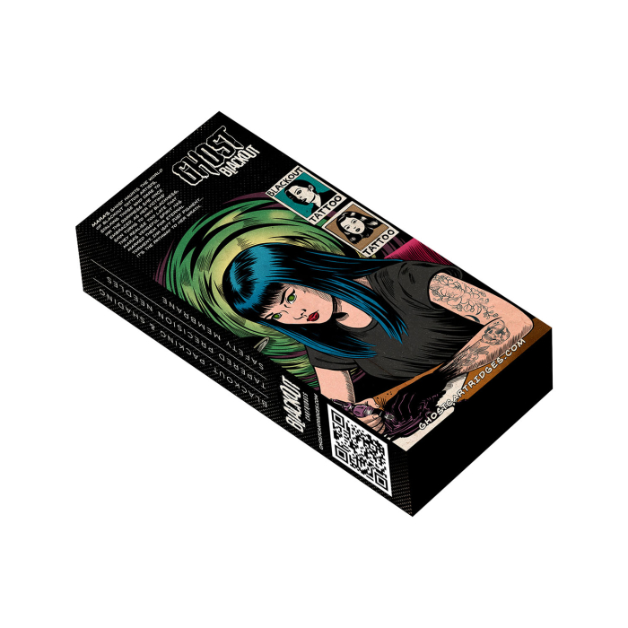 Box mit 15 Ghost Blackout Nadelmodulen - Magnum Long Taper