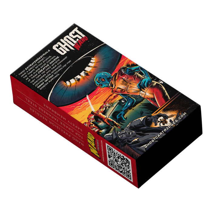 Box mit 20 Ghost Nano Nadelmodulen - Round Liner Long Taper