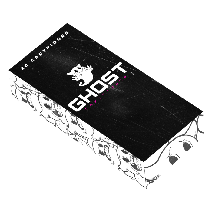 Box of 20 Ghost Pink Needle Cartridges - Round Liner Long Taper