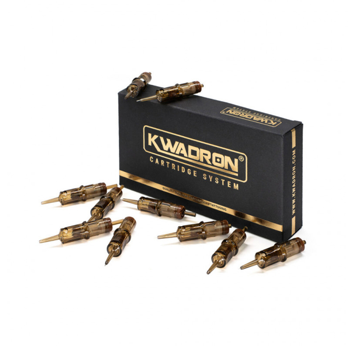 Box mit 20 Kwadron Hybrid System Nadelmodulen Long Taper - Round Shader