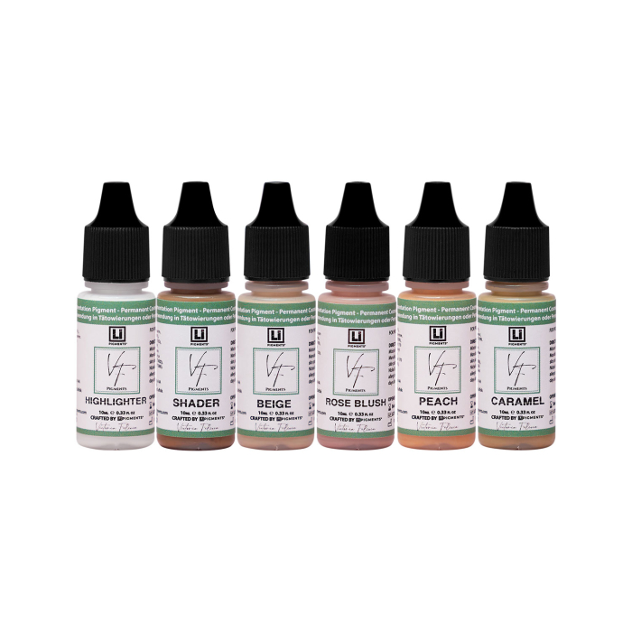 Li Pigments x Victoria Felicia 3D Areola Pigmente Set - 6x 10ml