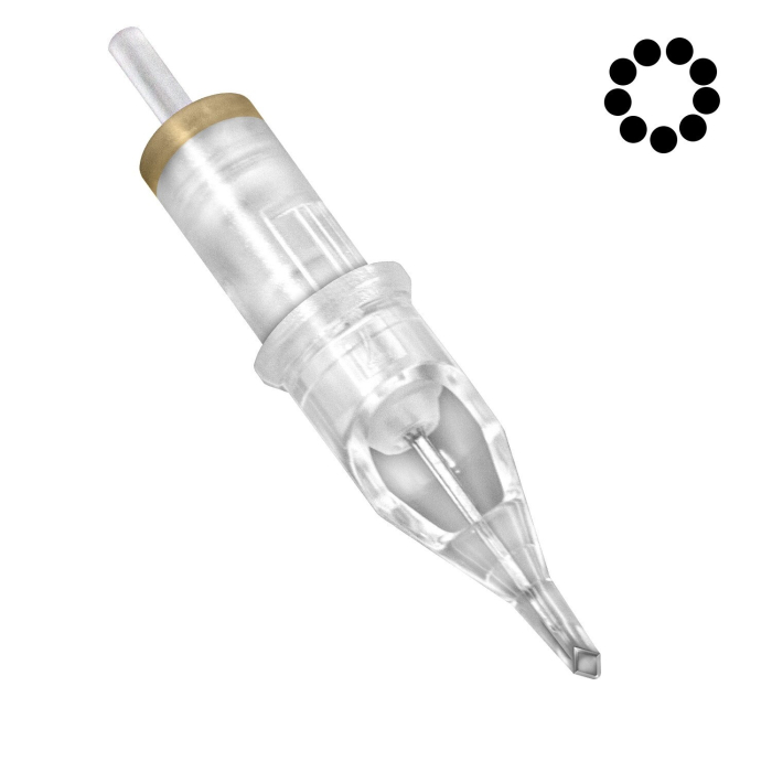 Box mit 20 Magic Moon Nadelmodulen 0,35 mm Diamond Round Shader Long Taper