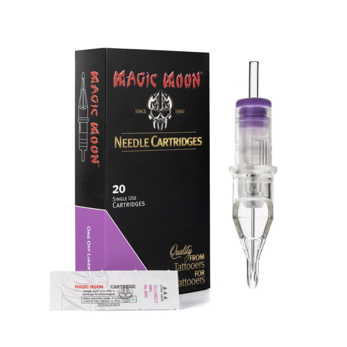 Box mit 20 Magic Moon Nadelmodulen 0,35 mm One Off Liner Long Taper
