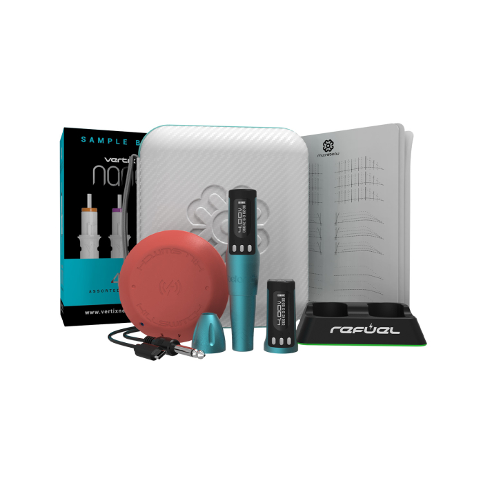 Microbeau Bellar Air - Permanent Make-up Maschine - 2,1 mm Hublänge - ULTRA Bundle - Microbeau Blue