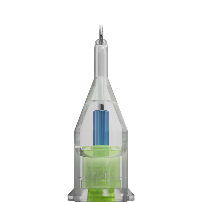 Box mit 50 Peak Stellar Nadelmodulen - Round Shader Extra Long Taper