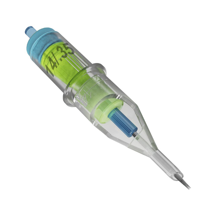 Box mit 50 Peak Stellar Nadelmodulen - Round Shader Extra Long Taper