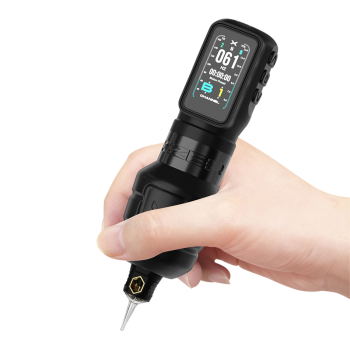 Ozer X Channel Wireless Tattoo Machine - Black
