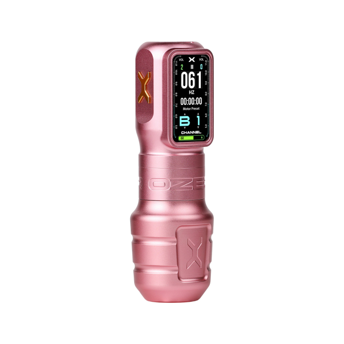 Ozer X Channel Wireless Tattoo Maschine - Pink