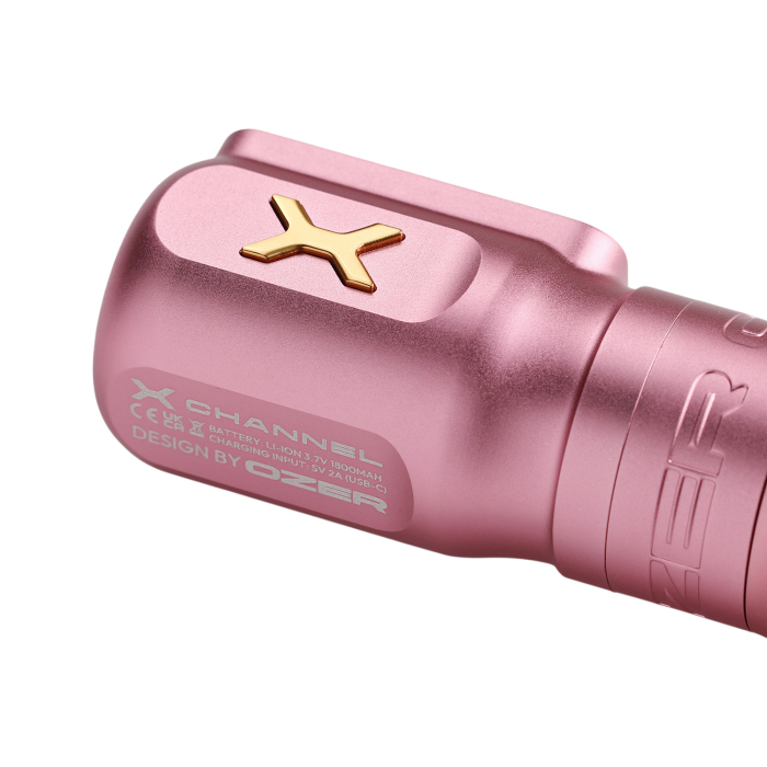Ozer X Channel Wireless Tattoo Maschine - Pink