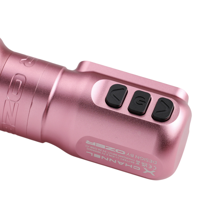 Ozer X Channel Wireless Tattoo Maschine - Pink