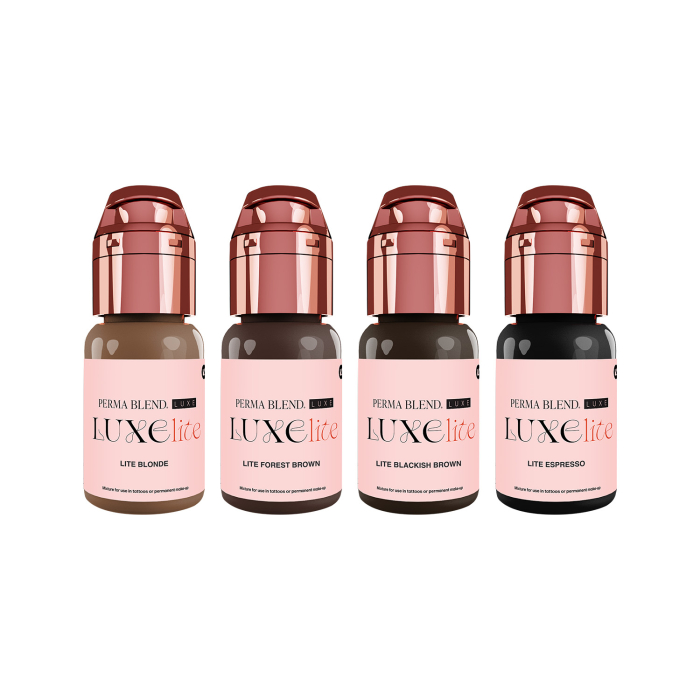 Perma Blend Luxe Lite PMU Ink – 4er-Set à 15 ml