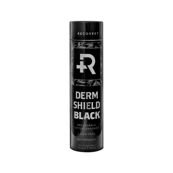 Recovery Derm Shield Schützende Tattoo-Folie - 25cm × 7,3m - Schwarz