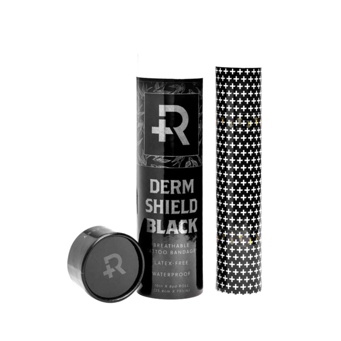 Recovery Derm Shield Schützende Tattoo-Folie - 25cm × 7,3m - Schwarz