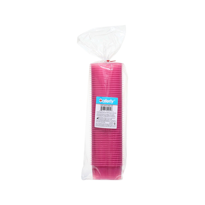 Saferly Spülbecher in Herzform - Pink - 150 ml (5 oz)