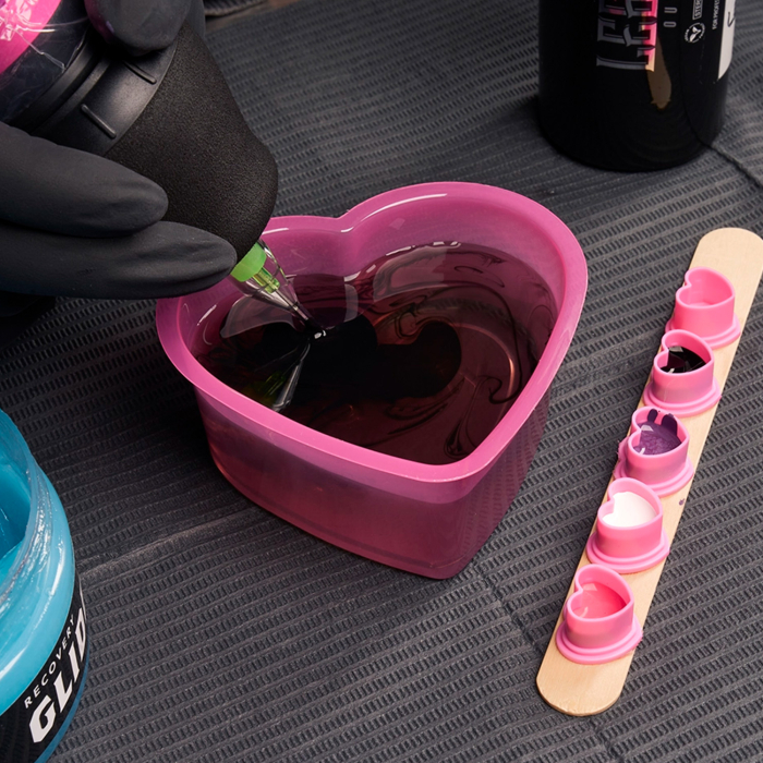 Saferly Spülbecher in Herzform - Pink - 150 ml (5 oz)