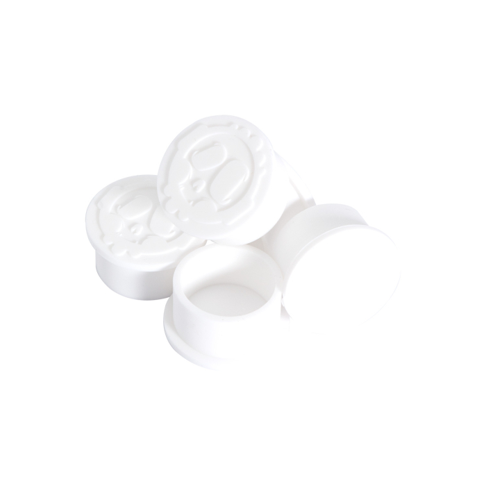 Beutel mit 250 Killer Ink Weißen Silikon-Farbkappen