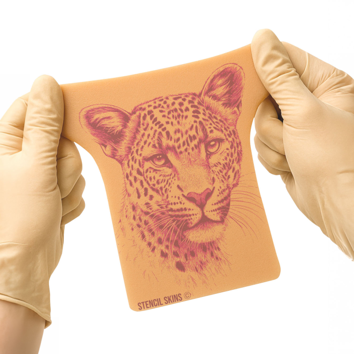 Set mit 5 Stencil Skins® Übungshäuten mit vorgedruckten Designs – Extra Soft