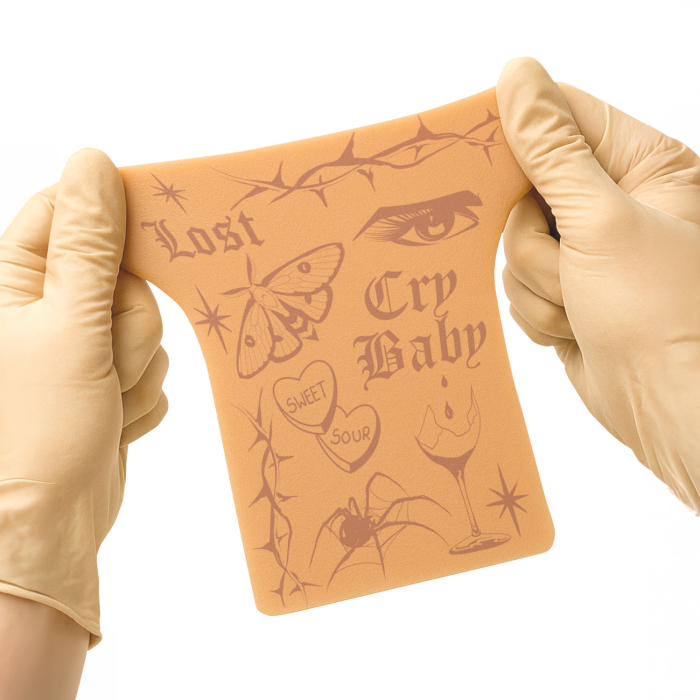 Set mit 5 Stencil Skins® Übungshäuten mit vorgedruckten Designs – Extra Soft