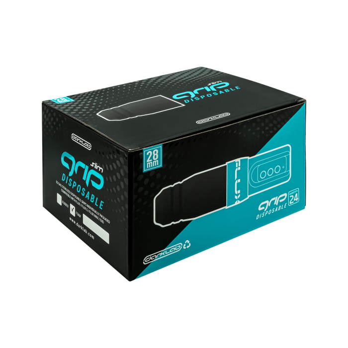 FK Irons Slim 28mm Flux S Schaumstoff-Einweggriffe - Schwarz - Box mit 24 Stück