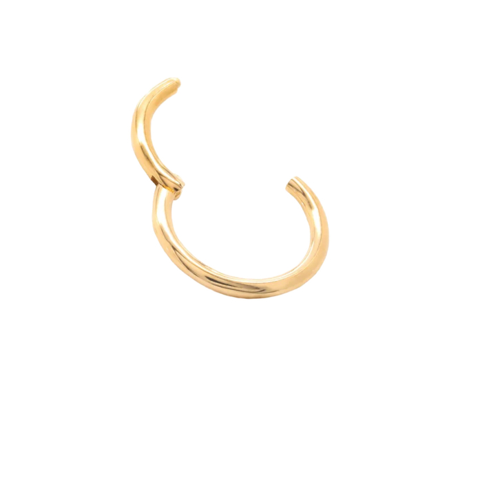 Tilum Einfacher Clicker-Ring aus 14-karätigem Gold