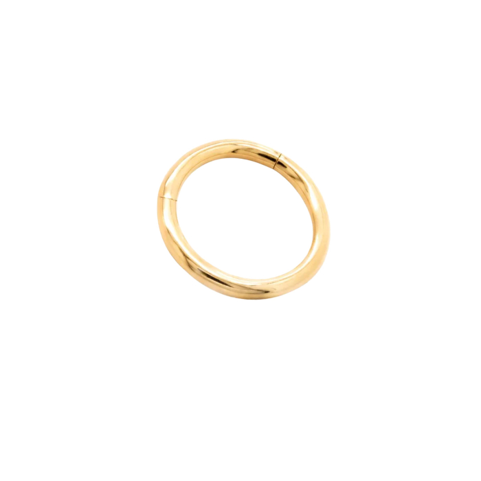 Tilum Einfacher Clicker-Ring aus 14-karätigem Gold