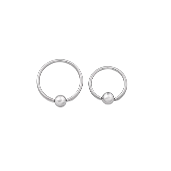 Tilum Klemmkugelring aus Titan mit Clip-in-Mechanismus