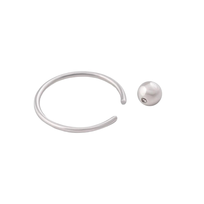 Tilum Klemmkugelring aus Titan mit Clip-in-Mechanismus
