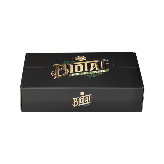 Box mit 12 BIOTAT Tattoo Zen Soft Butter 50ml Studio Display